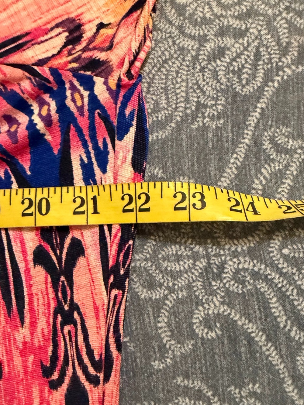 2 B Together Ikat Print Mini Dress - Pink & Orange Multicolor size Small - Picture 5 of 6